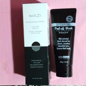 MAZI BALANCING FACIAL CLEANSER & DETOXIFYING PEEL-OFF MASK